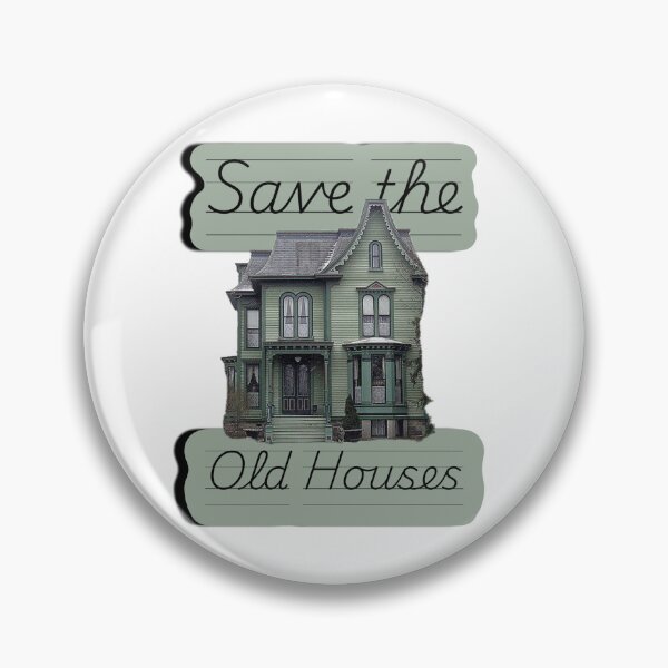 Item preview, Save the Old Houses shirt sage green designed and sold by cicadaadams.