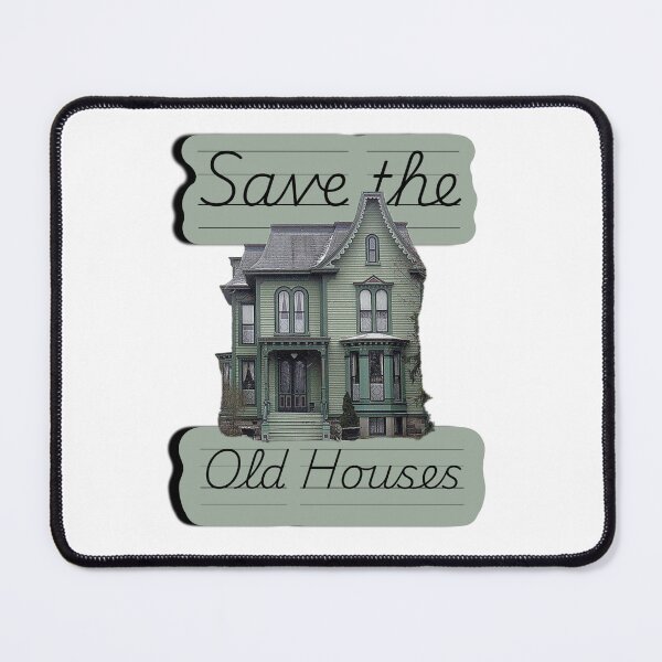 Item preview, Save the Old Houses shirt sage green designed and sold by cicadaadams.