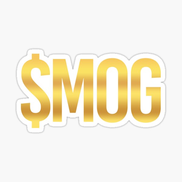 $MOG, Mog Crypto Gold Ticker Sticker
