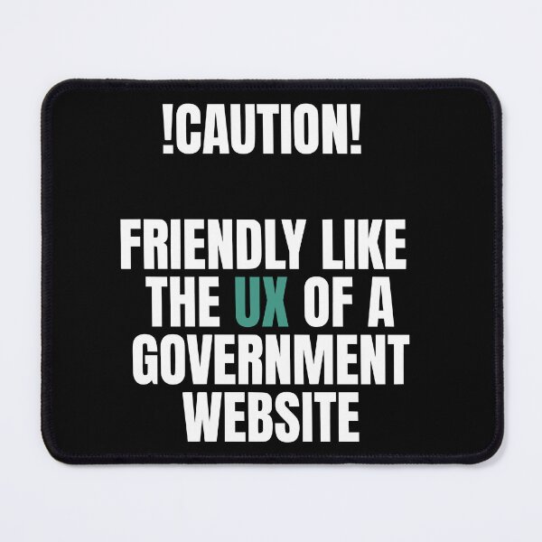Item preview, Caution UX – Government Website Energy designed and sold by Dago345.