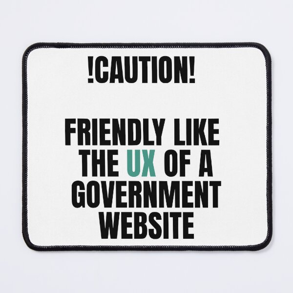Item preview, Caution UX – Government Website Energy designed and sold by Dago345.