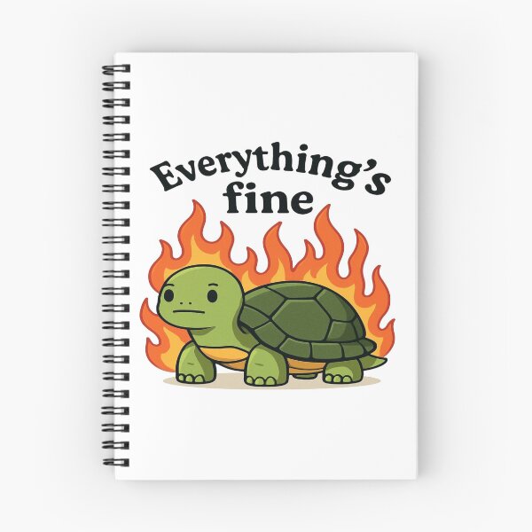 Item preview, Everythings fine turtle designed and sold by YourFavBuddy.