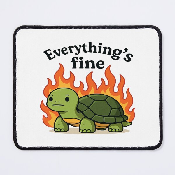 Item preview, Everythings fine turtle designed and sold by YourFavBuddy.