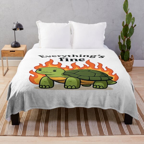 Item preview, Everythings fine turtle designed and sold by YourFavBuddy.