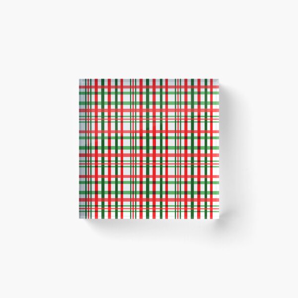 Item preview, Vintage Christmas Plaid Red White and Green Seamless Pattern designed and sold by Sharon Schwalbe.