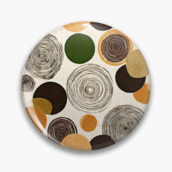 Item preview, Boho-Inspired Earthtone-Colored Circles Abstract Scattered Pattern designed and sold by DEC02.