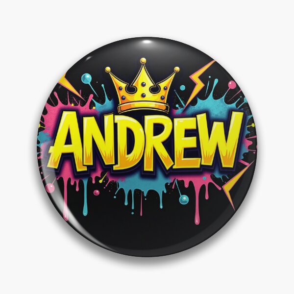 Item preview, ANDREW – Neon Graffiti Crown Design with Urban Attitude designed and sold by Polycare.