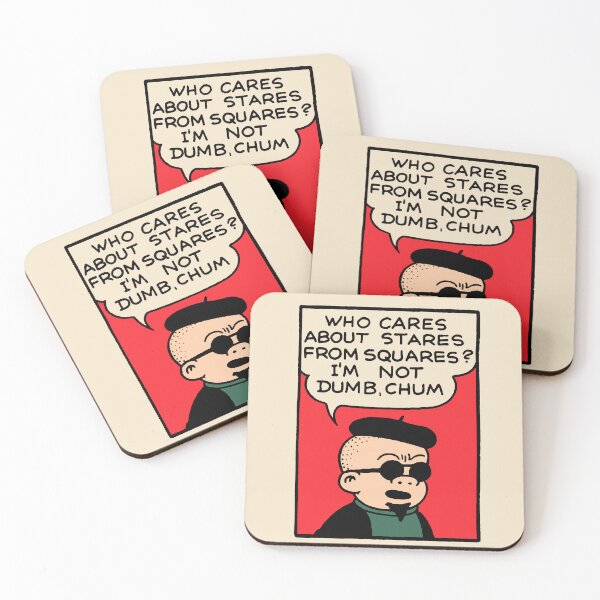 Item preview, Stares From Squares Beatnik Sluggo Vintage Pop Art Parody designed and sold by wmxdesign.