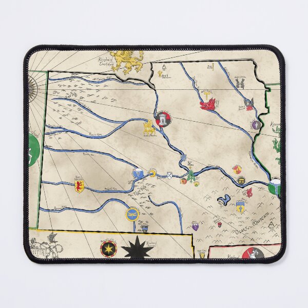 Item preview, Map of Calontir designed and sold by kaloethina.