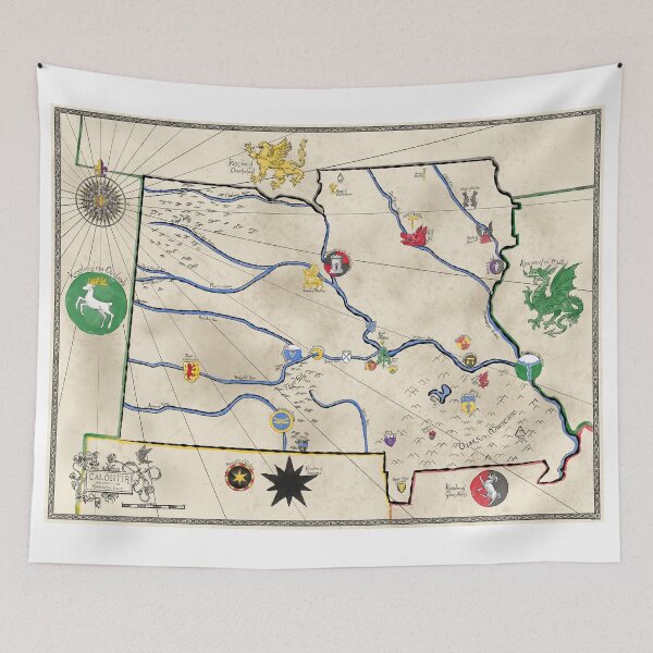 Item preview, Map of Calontir designed and sold by kaloethina.
