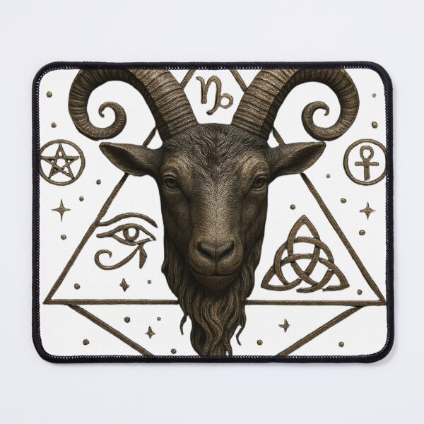 Item preview,  Capricorn – Sacred Power Goat Symbol | NUR Zodiac Frequency Design designed and sold by NUR.