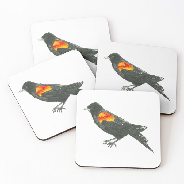 Item preview, Watercolor Red Wing Black Bird designed and sold by Brandi Wheeler.