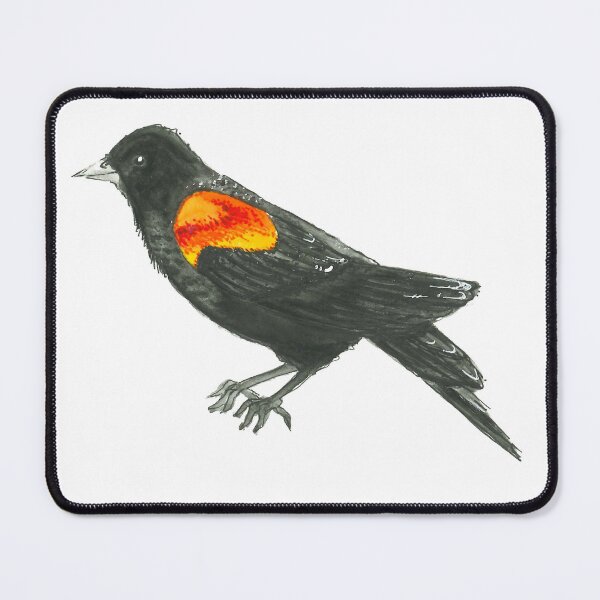 Item preview, Watercolor Red Wing Black Bird designed and sold by Brandi Wheeler.