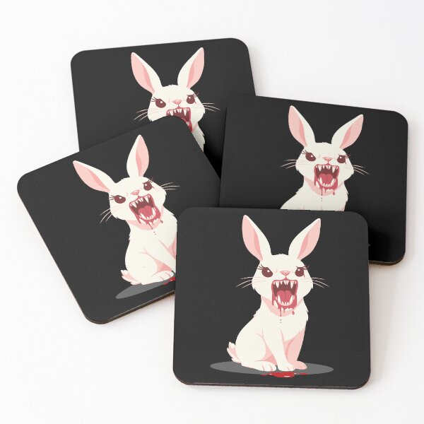 Item preview, Killer Rabid Rabbit with large evil teeth designed and sold by mirrorimages.