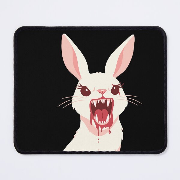 Item preview, Killer Rabid Rabbit with large evil teeth designed and sold by mirrorimages.