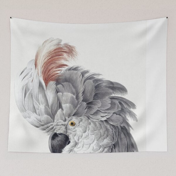 Item preview, White & Pink Cockatoo (1725 - 1792) by Aert Schouman designed and sold by PureVintageLove.