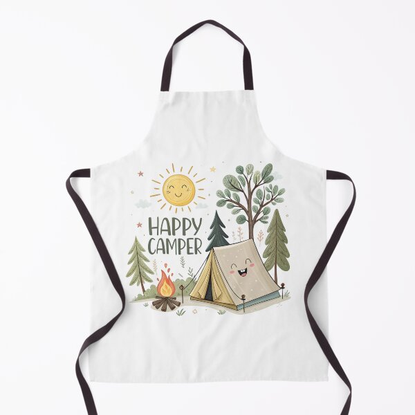 Item preview, happy camper happy tent designed and sold by GogoGrove.