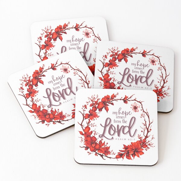 Item preview, My hope comes from the Lord  -  cherry designed and sold by Cane & Abel Creations ..