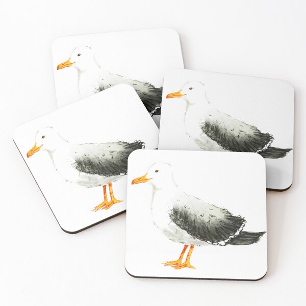 Item preview, Watercolor Silly Seagull designed and sold by Brandi Wheeler.