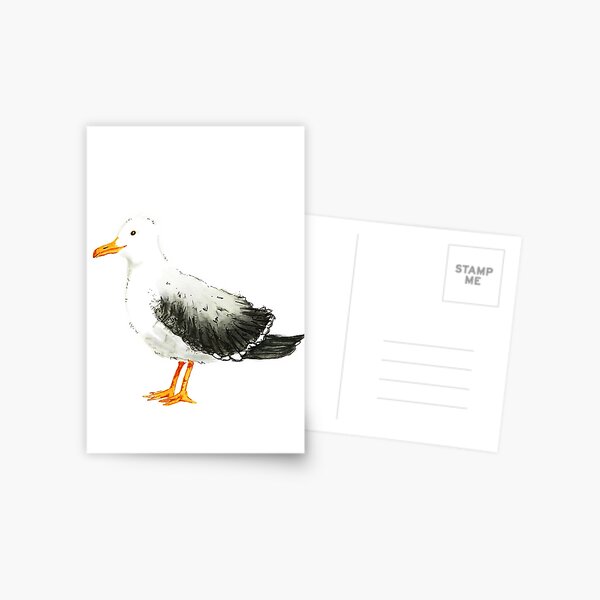 Item preview, Watercolor Silly Seagull designed and sold by Brandi Wheeler.