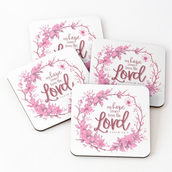 Item preview, My hope comes from the Lord - pink lemonade designed and sold by Cane & Abel Creations ..