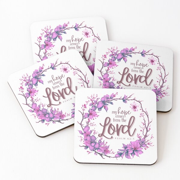 Item preview, My hope comes from the Lord - grape designed and sold by Cane & Abel Creations ..