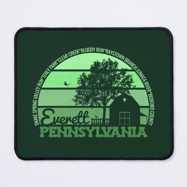 Item preview, Everett Pennsylvania Sunset Retro Vintage Local Pride Logo designed and sold by CRHPOD20.