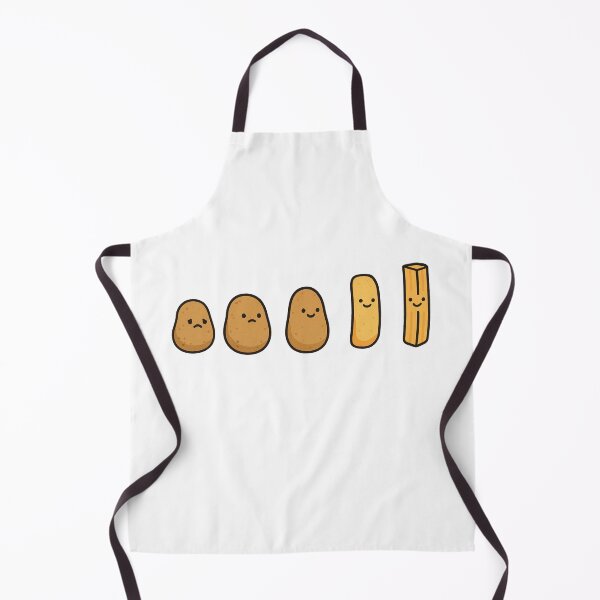 Item preview, A sad potato becoming a confident french fry designed and sold by Oops I'm Expressive.