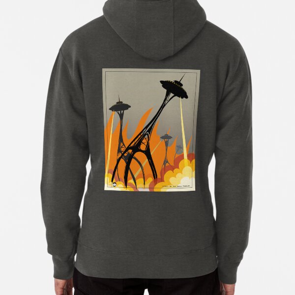Item preview, Attack of the Space Needles designed and sold by ArtByVikram.