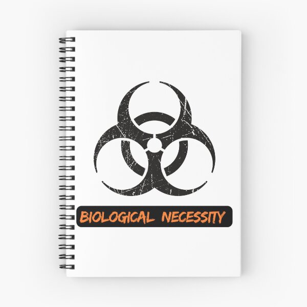 Item preview, Biohazard Symbol with “Biological Necessity” Quote – Bold Minimalist Design for Mug, Clock & More designed and sold by CuyoSJDesign.