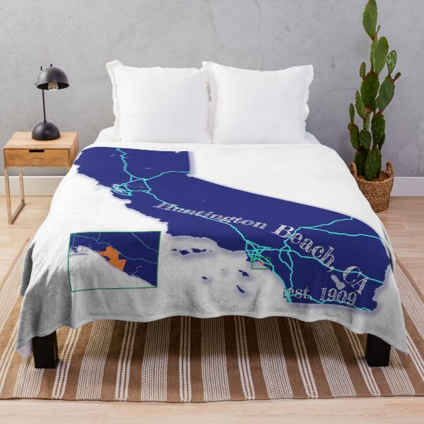 Item preview, Huntington Beach, CA [Blue] designed and sold by PhilbonianDezin.