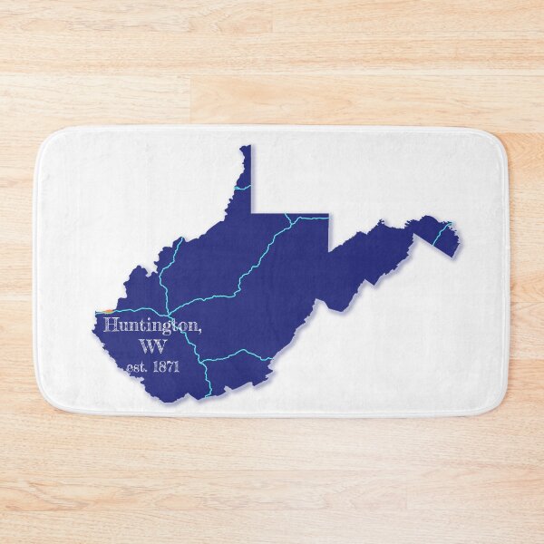 Artikelvorschau, Huntington, WV [Blau] entworfen und verkauft von PhilbonianDezin.