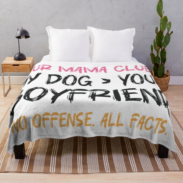 Item preview, Fur Mama Club Shirt Funny Gift for Dog Moms, Sassy Dog Mom Sweatshirt for Women, Dog Lover Mug Fur Mama Club Quote for Bold Women, Hilarious Gift for Single Pet Moms, Fur Mama Club Blanket designed and sold by Noe Mill.