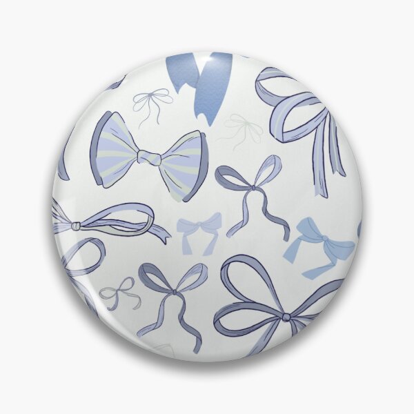 Item preview, Chinoiserie Blue Bows Pattern designed and sold by The Painted Topaz.