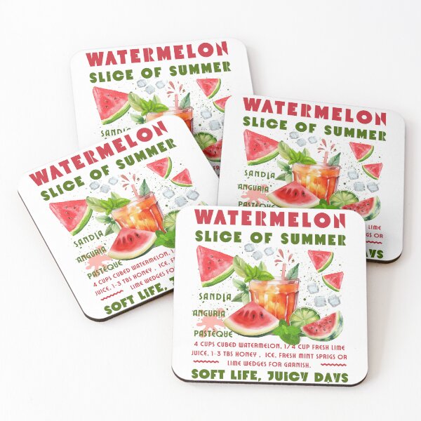 Item preview, Watermelon Slice of Summer Refreshing Fruit & Mint Drink Recipe  designed and sold by BeaverFriends.