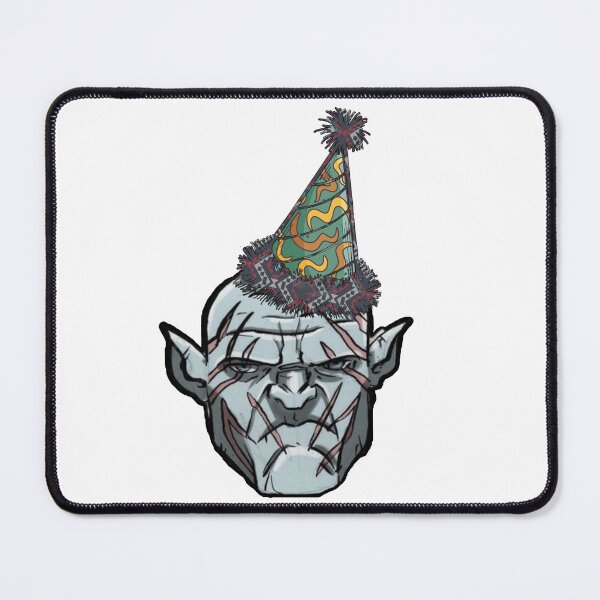 Item preview, Grumpy Azog with Festive Santa Birthday Hat - Funny Orc for Christmas & Birthday designed and sold by maworld.
