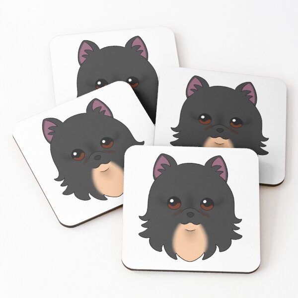 Item preview, Black Pomeranian Cream Chin Tear Stains designed and sold by OliRoseArt.