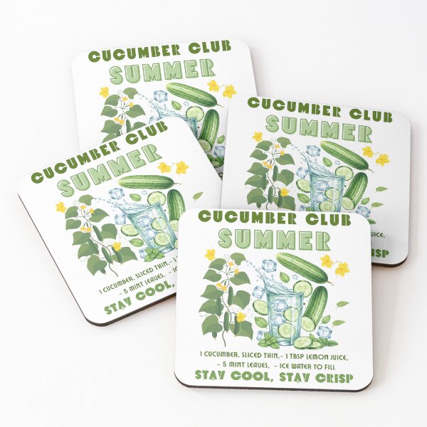 Item preview,  Cucumber Cool Summer Drink Recipe Stay Crisp Refreshing Veggie Vibe designed and sold by BeaverFriends.