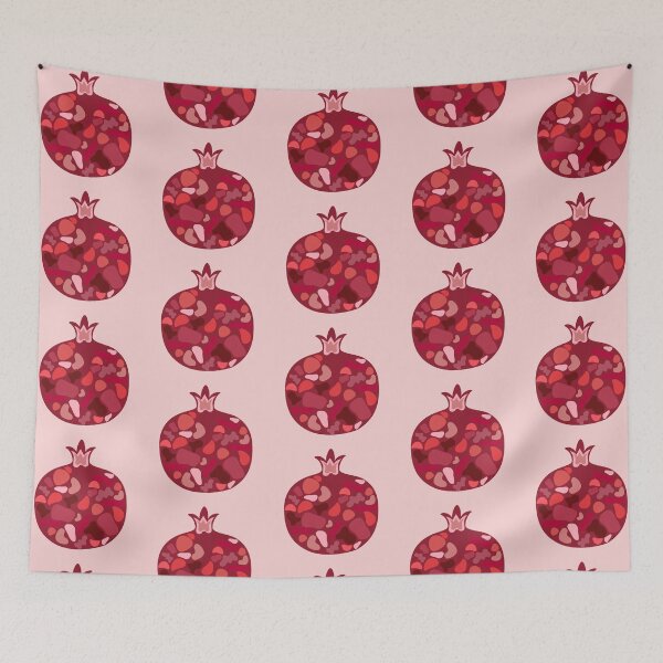 Item preview, Abstract Pomegranate – Bold Fruit-Inspired Art Sticker designed and sold by Cosmic-Meadows.