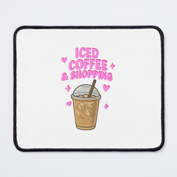 Item preview, Iced Coffee and Shopping designed and sold by The Painted Topaz.