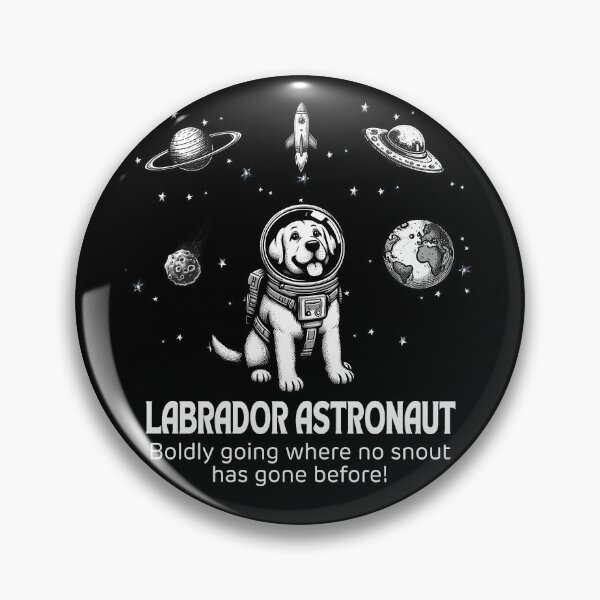 Item preview, Astronaut Labrador Retriever Funny Space designed and sold by doodIllustrate.