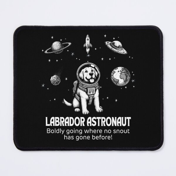 Item preview, Astronaut Labrador Retriever Funny Space designed and sold by doodIllustrate.