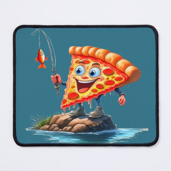 Item preview, Pizza fishing funny bold fashion  designed and sold by JumWow.