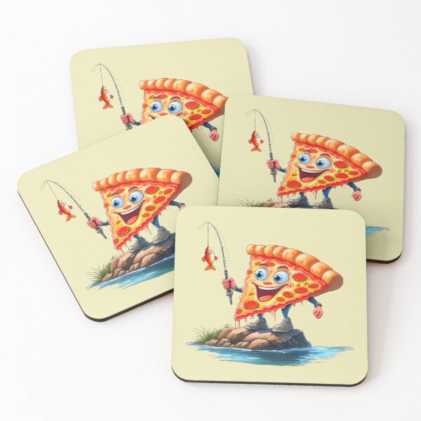Item preview, Pizza fishing funny bold fashion  designed and sold by JumWow.