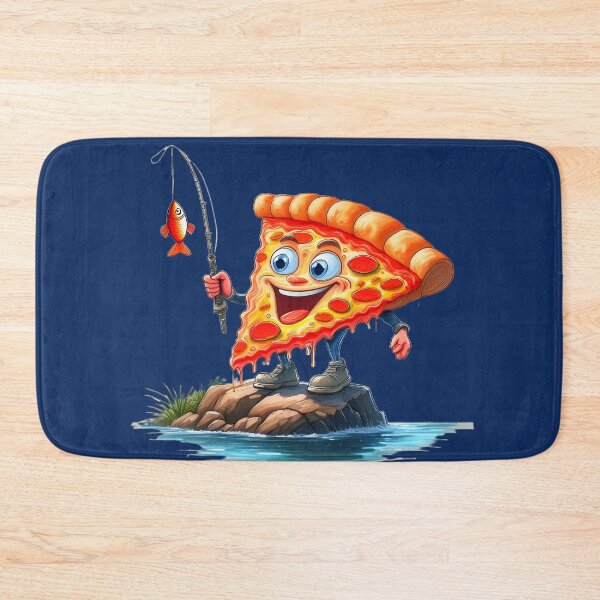 Item preview, Pizza fishing funny bold fashion  designed and sold by JumWow.