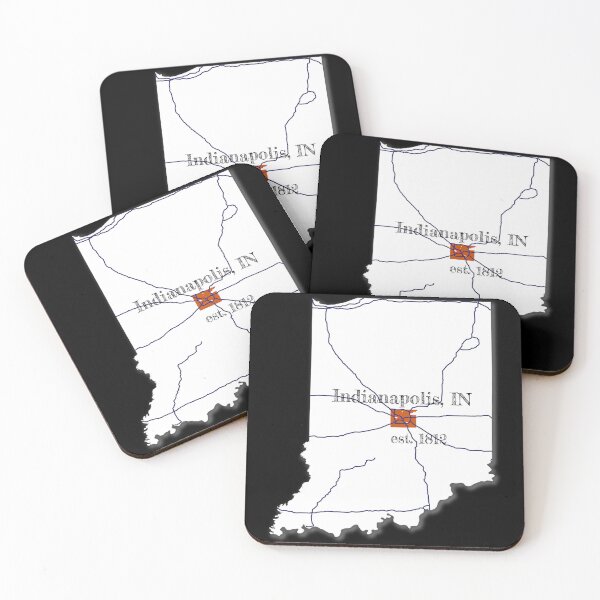 Item preview, Indianapolis, IN [White] designed and sold by PhilbonianDezin.