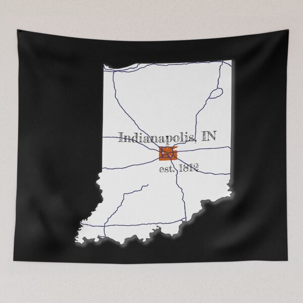 Item preview, Indianapolis, IN [White] designed and sold by PhilbonianDezin.