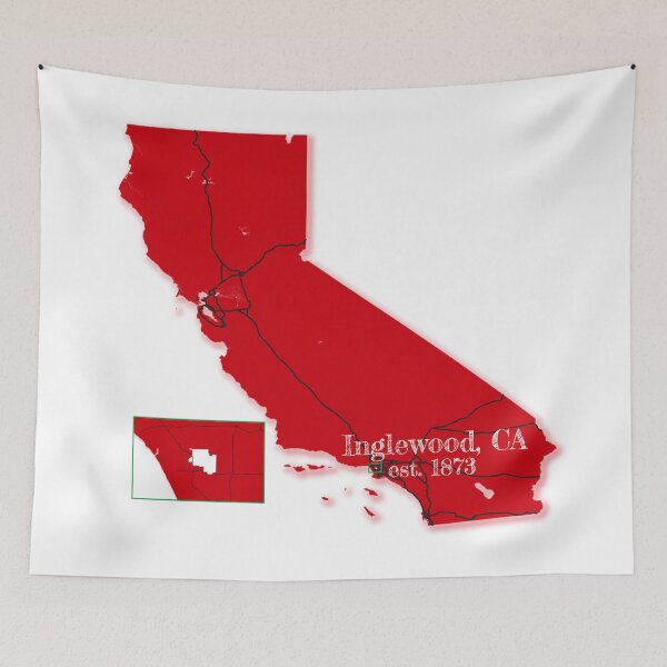 Item preview, Inglewood, CA [Red] designed and sold by PhilbonianDezin.
