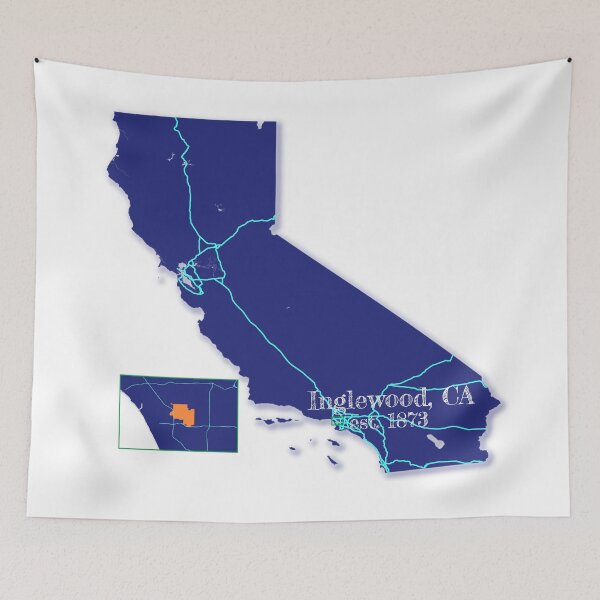 Item preview, Inglewood, CA [Blue] designed and sold by PhilbonianDezin.