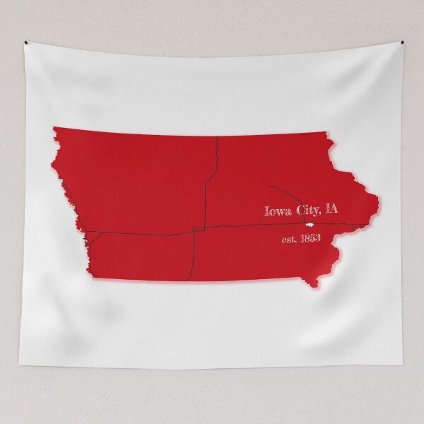 Item preview, Iowa City, IA [Red] designed and sold by PhilbonianDezin.